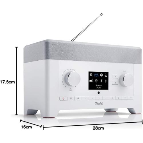 Teufel Radio 3SIXTY Weiß DAB+, WLAN & 360° Sound (B-Ware) - ReturnBuy 