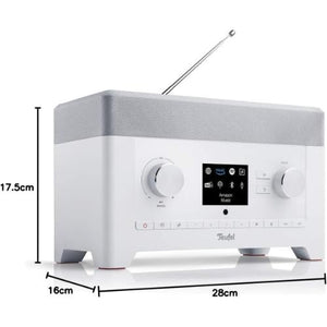 Teufel Radio 3SIXTY Weiß DAB+, WLAN & 360° Sound (B-Ware) - ReturnBuy 
